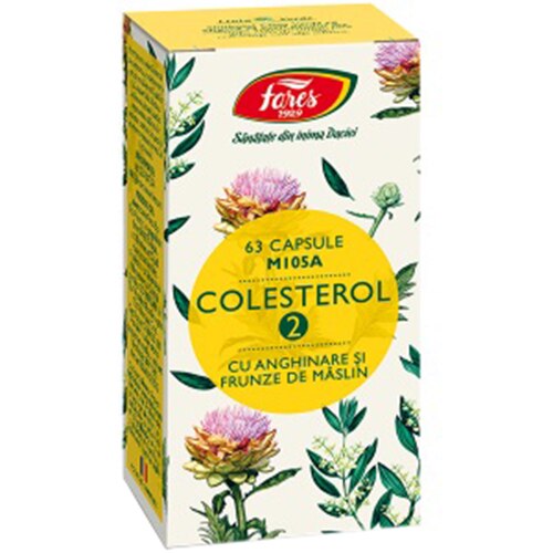 Supliment alimentar Colesterol 2, 63 capsule
