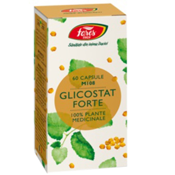 Хранителна добавка Гликостат форте, 60 капсули