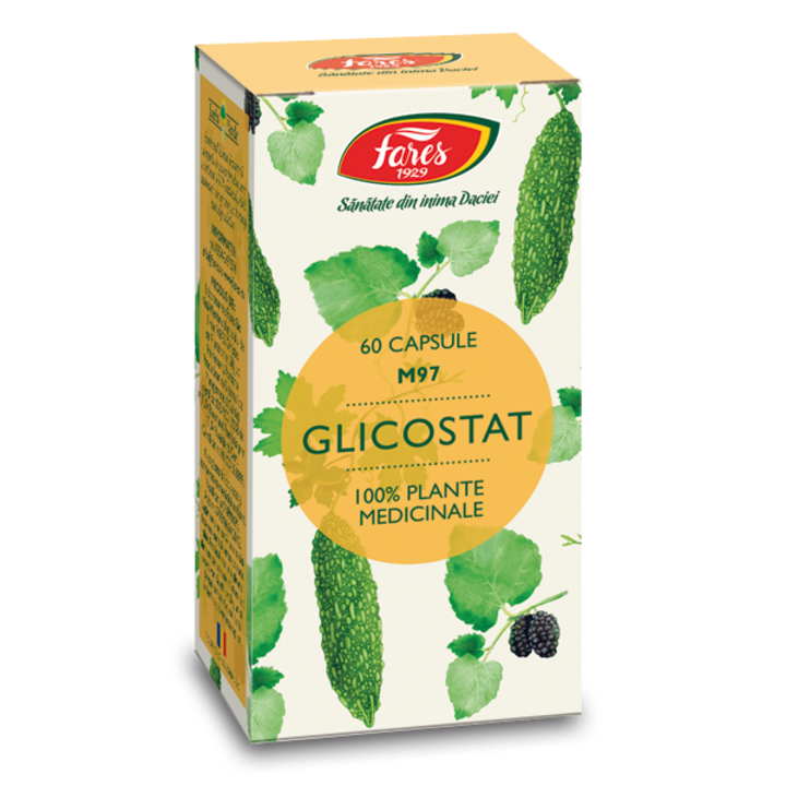 Supliment alimentar Glicostat, 60 capsule