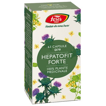 Supliment alimentar Hepatofit forte, 63 capsule Supliment alimentar Hepatofit forte, 63 capsule