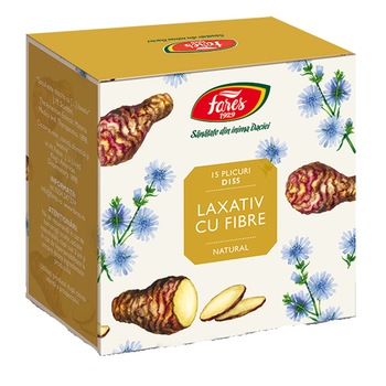Supliment alimentar Laxativ cu fibre, 15 plicuri Supliment alimentar Laxativ cu fibre, 15 plicuri