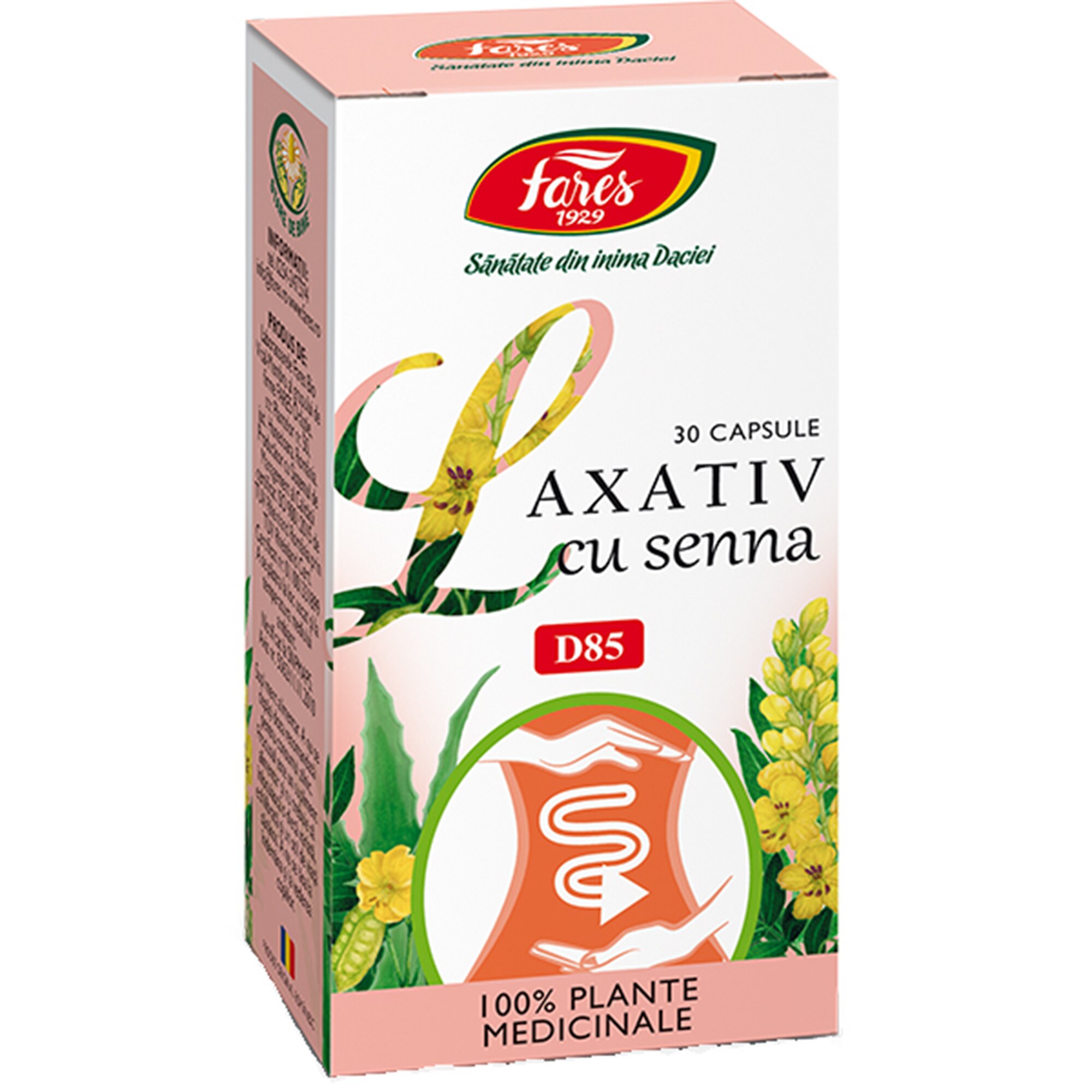 Supliment alimentar Laxativ cu Senna, 30 capsule
