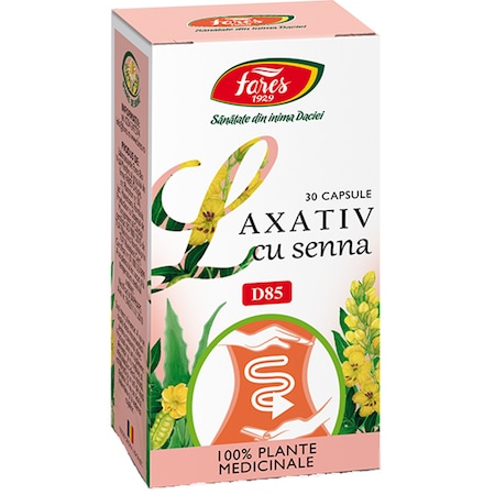 Supliment alimentar Laxativ cu Senna, 30 capsule