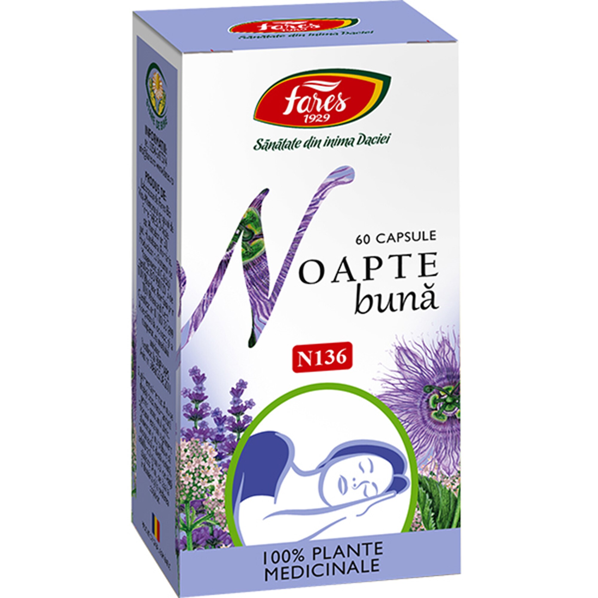 Supliment alimentar Noapte buna, 60 capsule