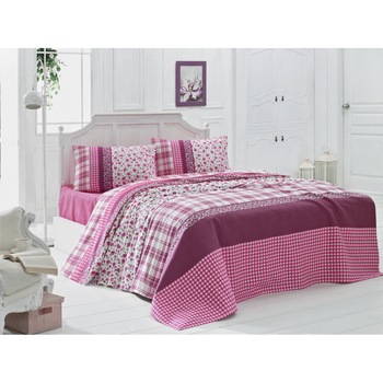 Cuvertura subtire, Victoria,100% bumbac , 200x230 cm ,multicolor , model Pelin Cuvertura subtire, Victoria,100% bumbac , 200x230 cm ,multicolor , model Pelin