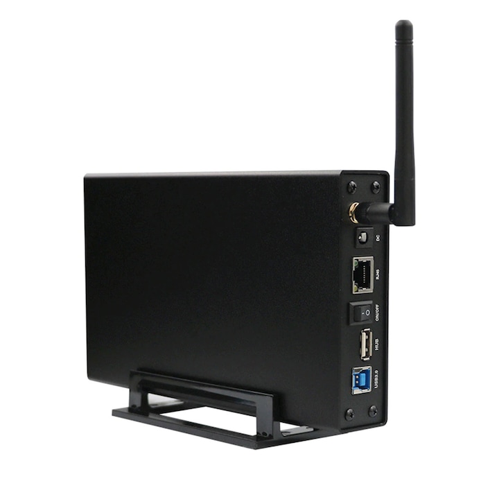 Kimax HDD 3.5, 2.5, SATA tok, USB 3.0 tok, WiFi és RJ45 hálózati interfész, NAS funkció