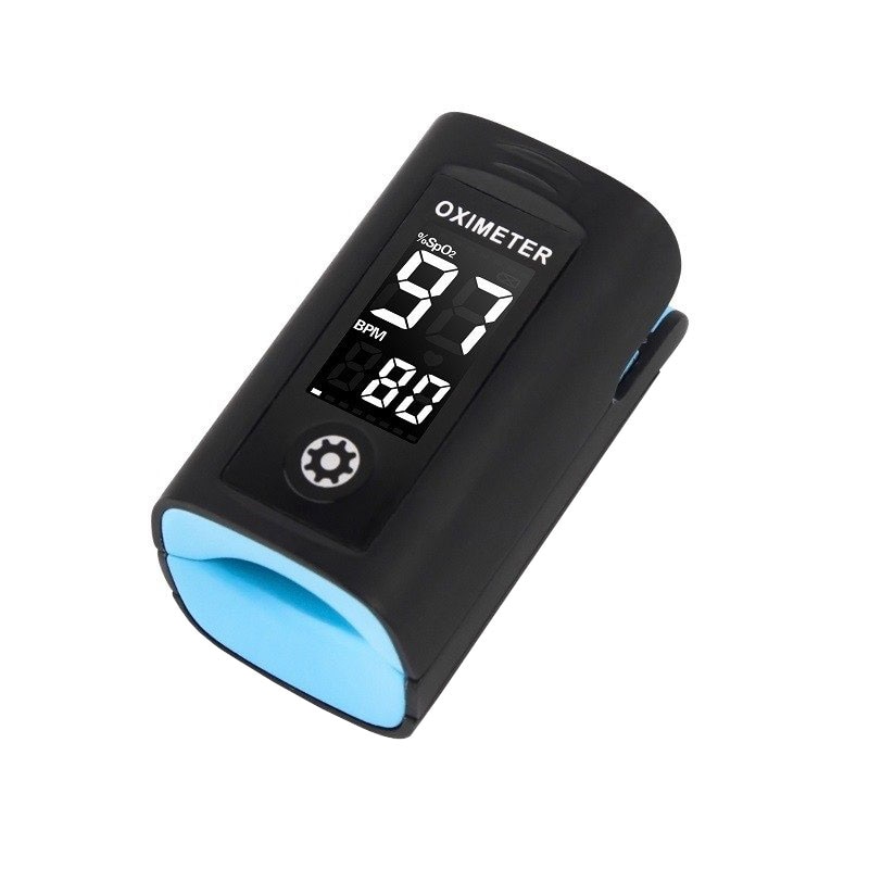 Pulsoximetru Vitammy Creative PC60A, indica nivelul de saturatie a oxigenului, masoara rata pulsului, Negru