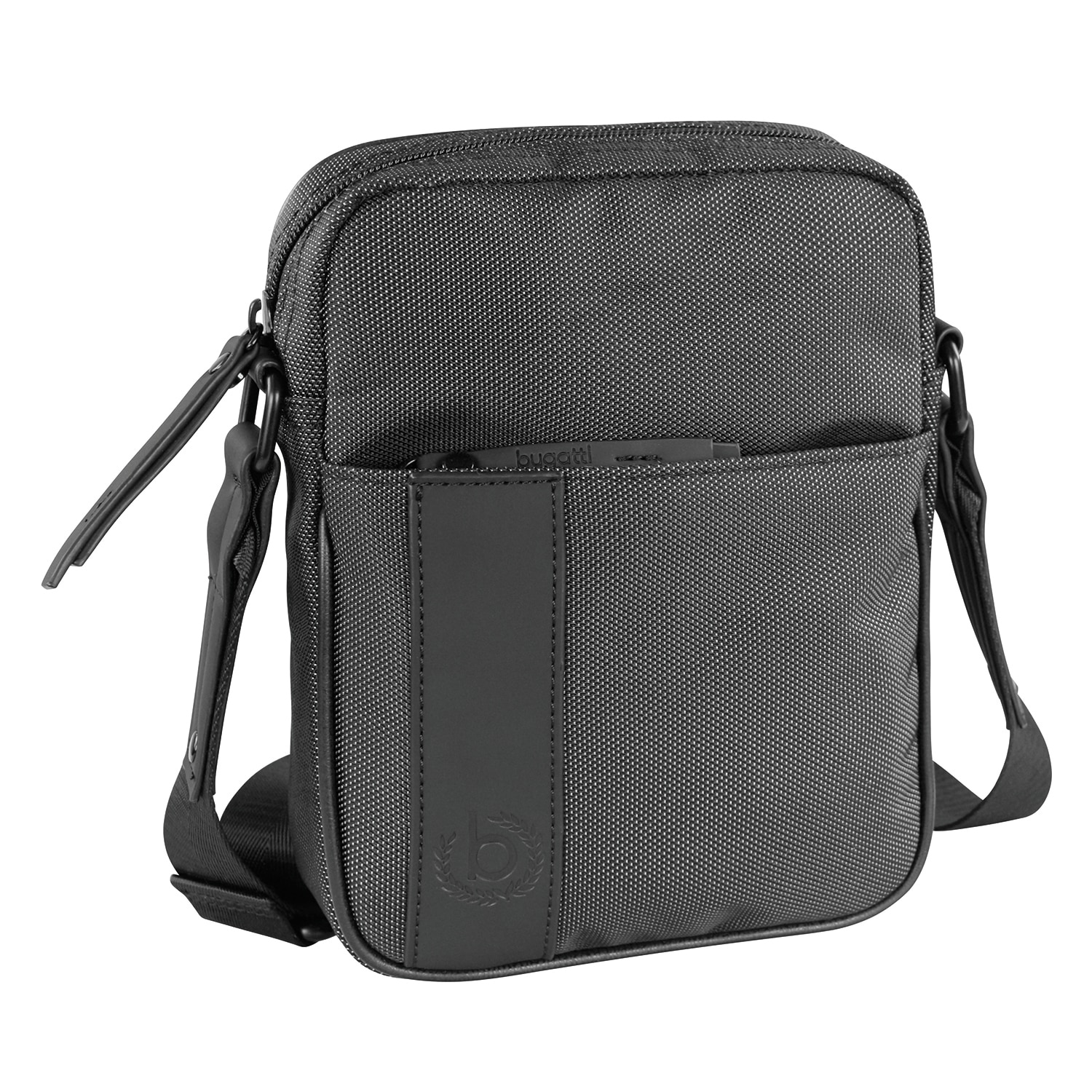 Geanta barbati Bugatti Domani, de umar, gri antracit