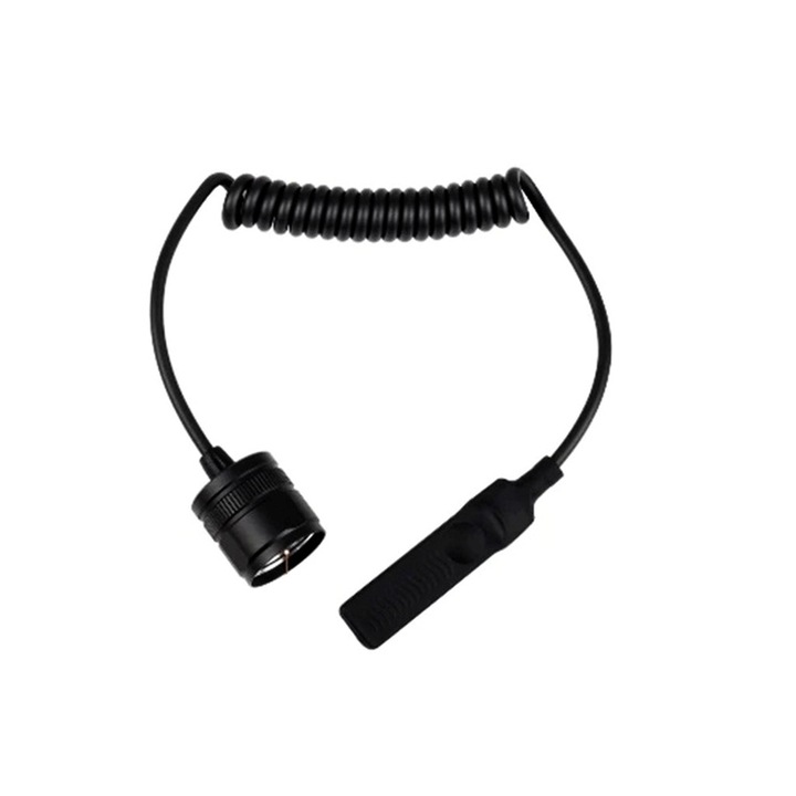 Intrerupator cu fir Acebeam ARPS-R02 pentru prins lanterna la arma, 30 cm lungime, silicon, 2 butoane de control