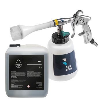 Set Pistol de curatare Benbow 003 cu aer comprimat cu perie + Solutie CleanTech APC 5 L, BenBow, Maner metal Set Pistol de curatare Benbow 003 cu aer comprimat cu perie + Solutie CleanTech APC 5 L, BenBow, Maner metal
