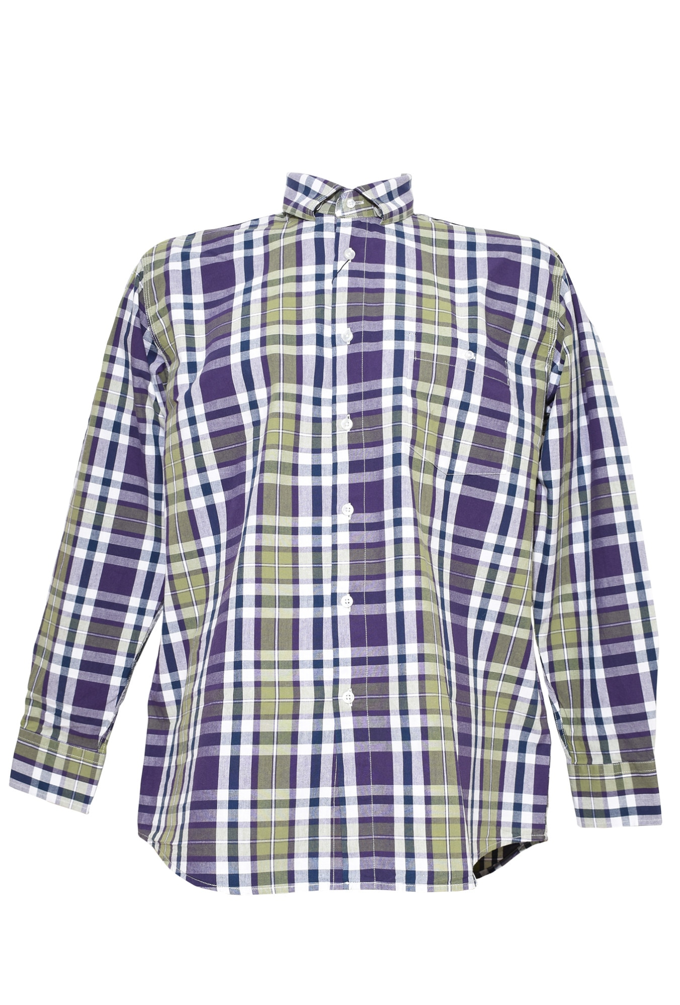 Camasa indigo, barbati, Barotti, Mov/Verde