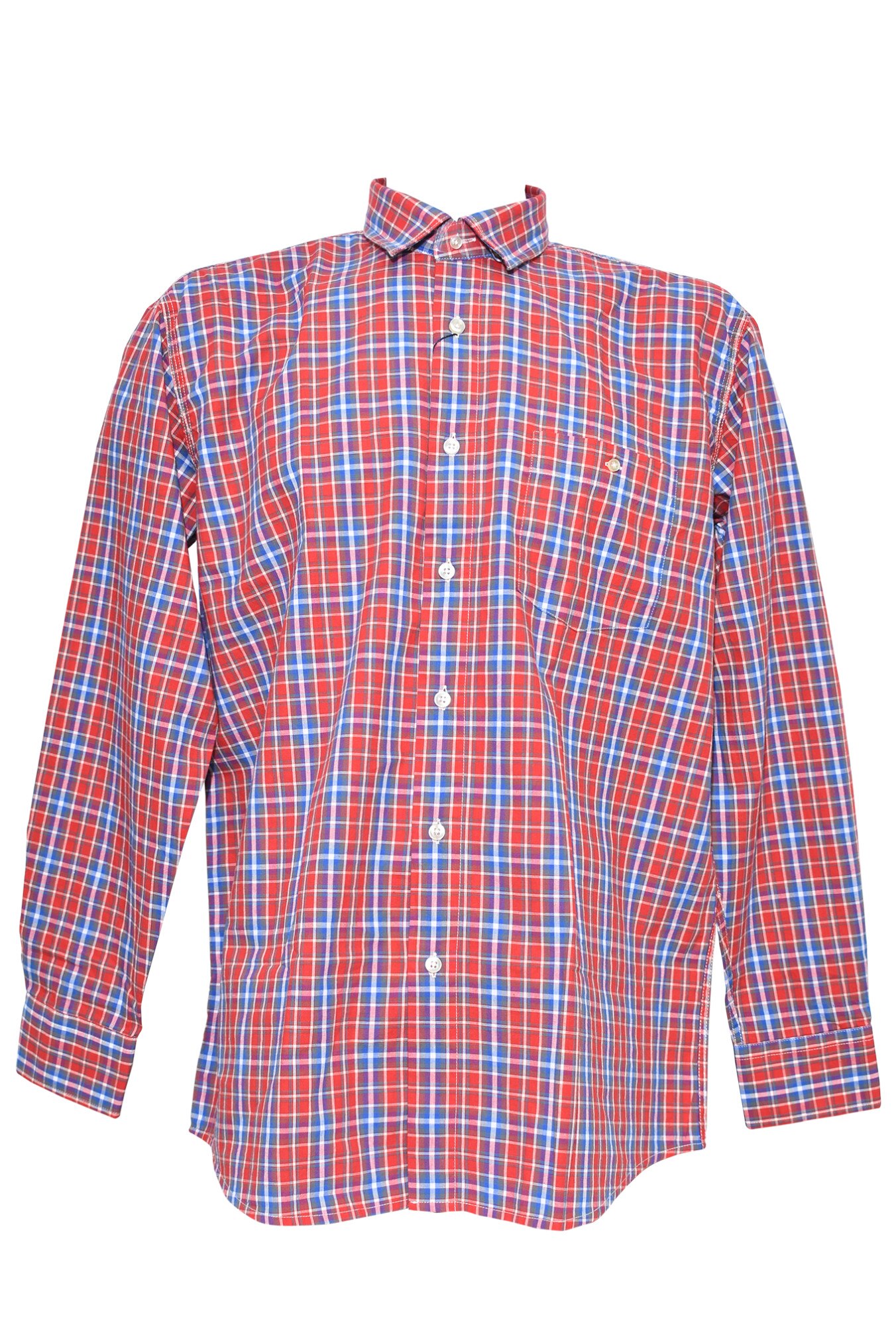 Camasa indigo, barbati, Barotti, Rosu/bleumarine