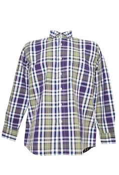 Camasa indigo, barbati, Barotti, Mov/Verde Camasa indigo, barbati, Barotti, Mov/Verde