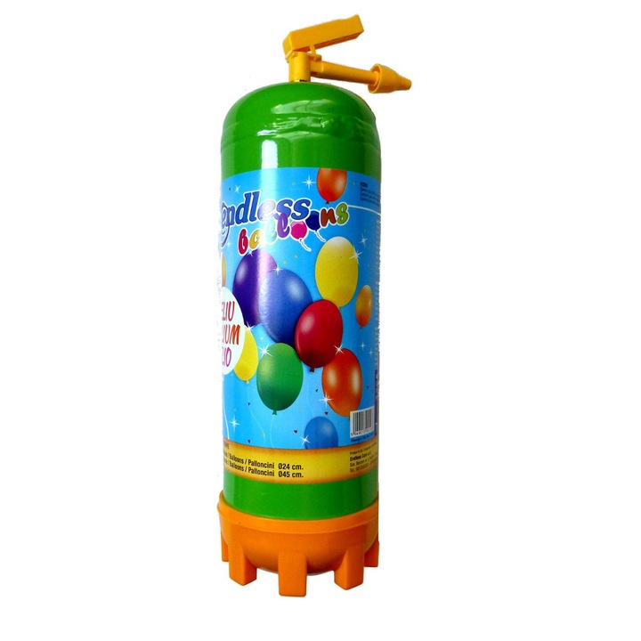 Butelie cu heliu pentru 30 baloane latex 24 cm, capacitate 2.2 Ltr