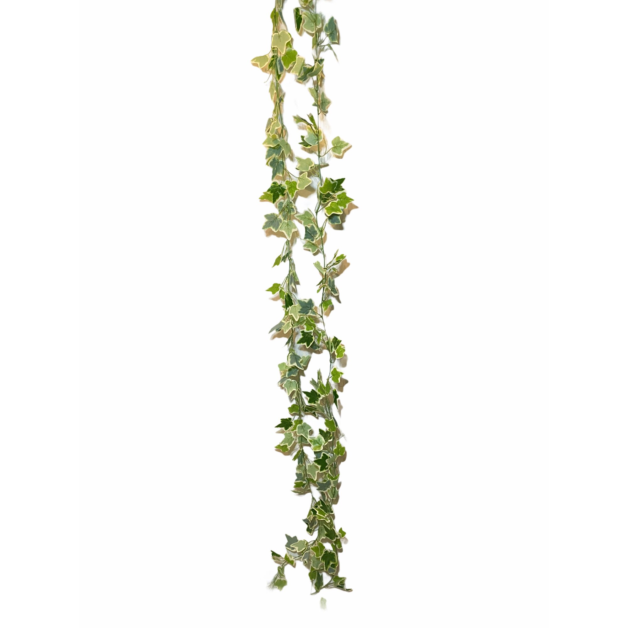 Set 2 ghirlande frunze decorative Atelier, Verde/Alb, 240cm