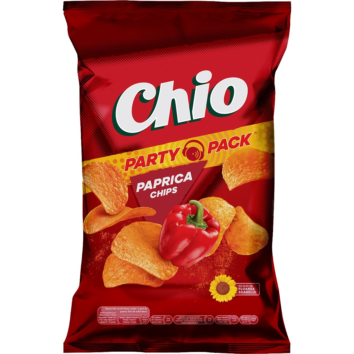 Chipsuri cu gust de paprika Chio, 200g