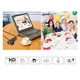 Camera Web,VAXIUJA,FULL HD 2K 4MP,30FPS,microfon anulare zgomot de fond,USB,rotire, Plug & play,negru