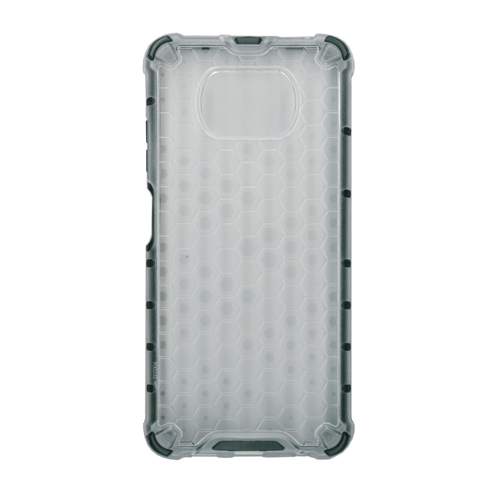 Husa protectie spate anti-shock hexa, pentru Xiaomi Poco X3 NFC, alb