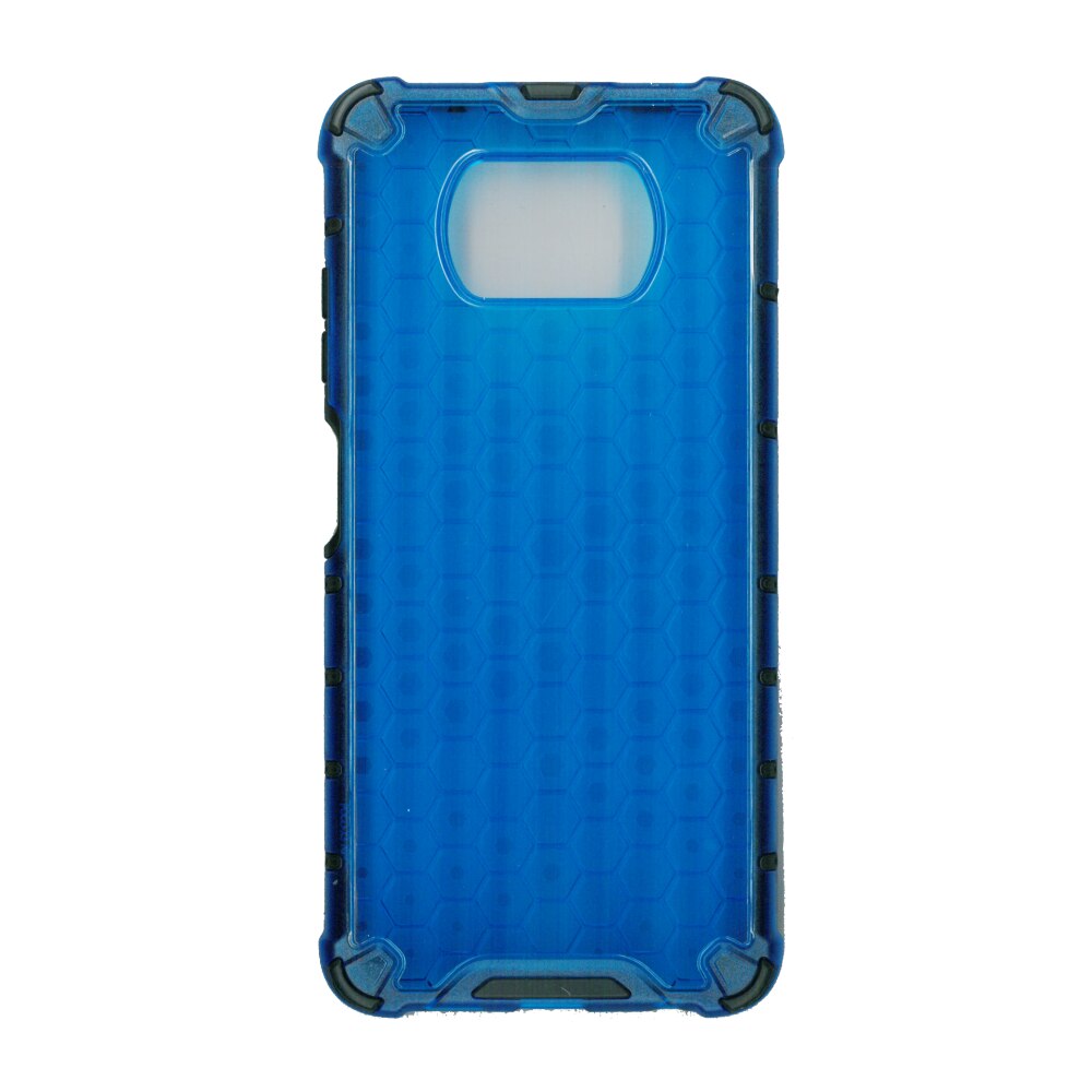 Husa protectie spate anti-shock hexa, pentru Xiaomi Poco X3 NFC, albastru