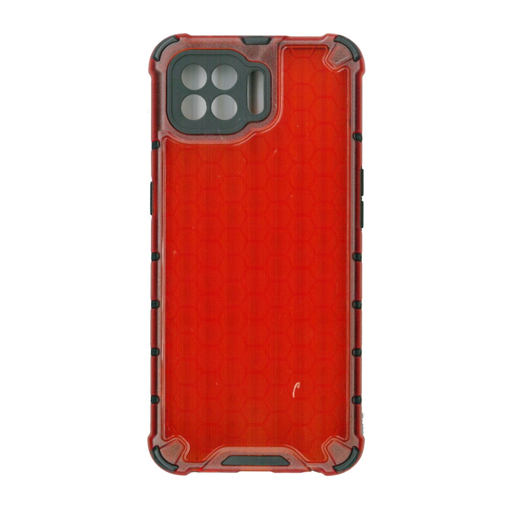 Husa protectie spate anti-shock hexa, pentru Oppo Reno 4 Lite 5G, rosu