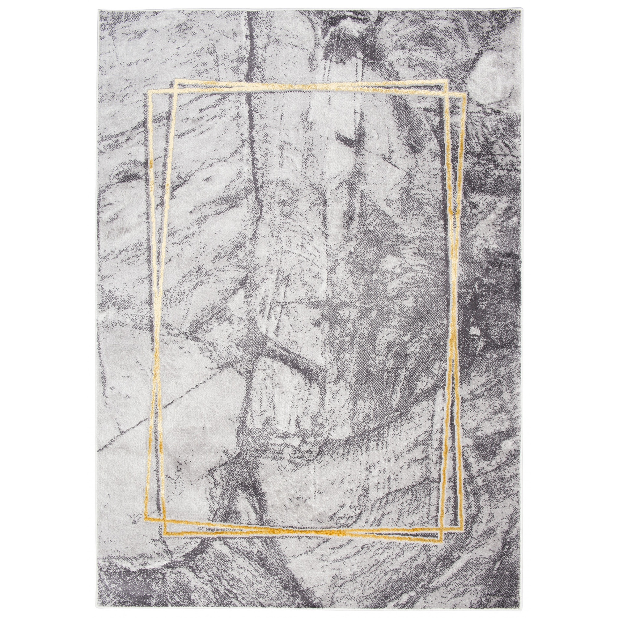 Covor Shine Modern Gold Unique Chemex DY30C FTZ cremos 80x150