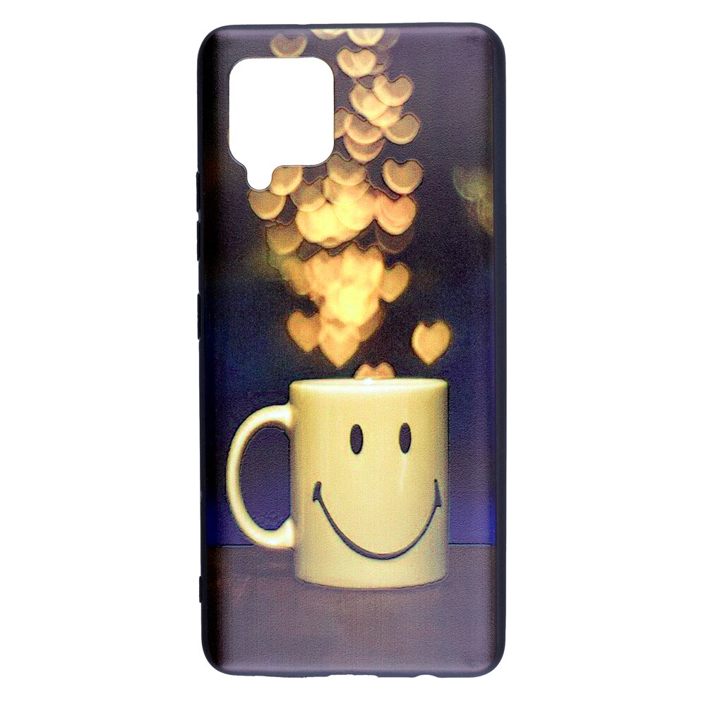 Husa de protectie pentru Samsung Galaxy A42 5G, Print Smiley, din silicon, Ultra Slim