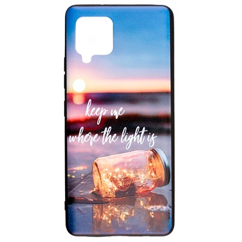 Husa de protectie pentru Samsung Galaxy A42 5G, Print Keep me where the light is, din silicon, Ultra Slim Husa de protectie pentru Samsung Galaxy A42 5G, Print Keep me where the light is, din silicon, Ultra Slim