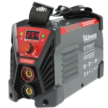 Aparat de sudura Almaz digital MMA 250, masca simpla, palmari, electrozi, Accesorii incluse Aparat de sudura Almaz digital MMA 250, masca simpla, palmari, electrozi, Accesorii incluse