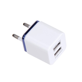 Incarcator retea portabil, pentru calatorii, Evolio Mini, 2.1A Dual USB, alb Incarcator retea portabil, pentru calatorii, Evolio Mini, 2.1A Dual USB, alb