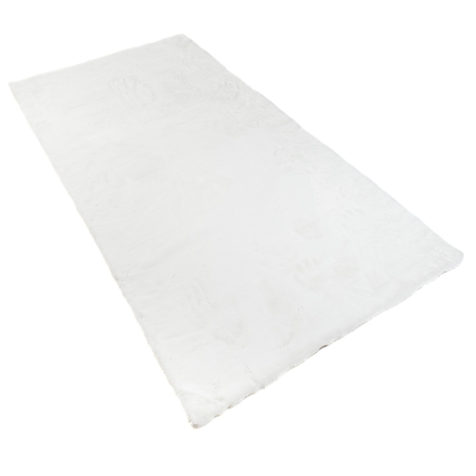 Covor Rabbit Area Rug Plush Chemex RABBIT FUR alb 80x150