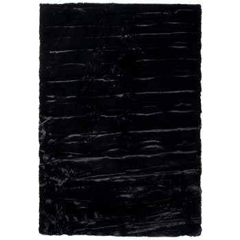 Covor Rabbit Area Rug Plush Chemex RABBIT FUR negru 120x170 Covor Rabbit Area Rug Plush Chemex RABBIT FUR negru 120x170