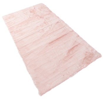 Covor Rabbit Area Rug Plush Chemex RABBIT FUR roz 80x200 Covor Rabbit Area Rug Plush Chemex RABBIT FUR roz 80x200