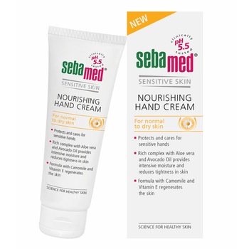 Crema dermatologica hranitoare Sebamed pentru maini, 75 ml Crema dermatologica hranitoare Sebamed pentru maini, 75 ml