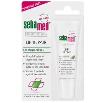 Crema dermatolgica reparatoare Sebamed pentru buze crapate, 10 ml Crema dermatolgica reparatoare Sebamed pentru buze crapate, 10 ml