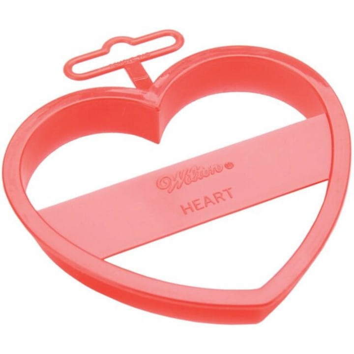 Decupator plastic, forma de inima, Wilton