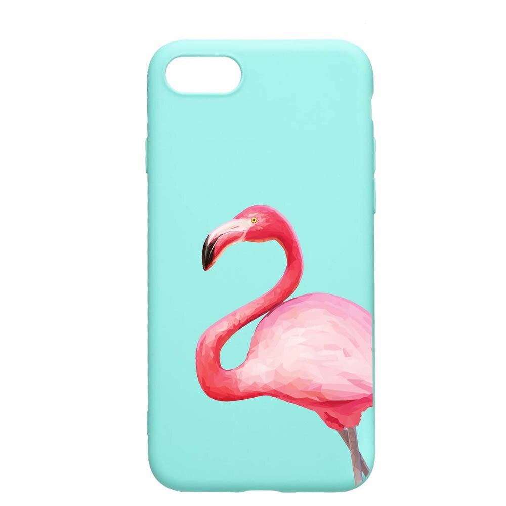 Husa Apple iPhone SE 2 / iPhone 7 / iPhone 8, Flamingo, rezistenta la uzura, anti-alunecare, din silicon Premium, Mint, M55