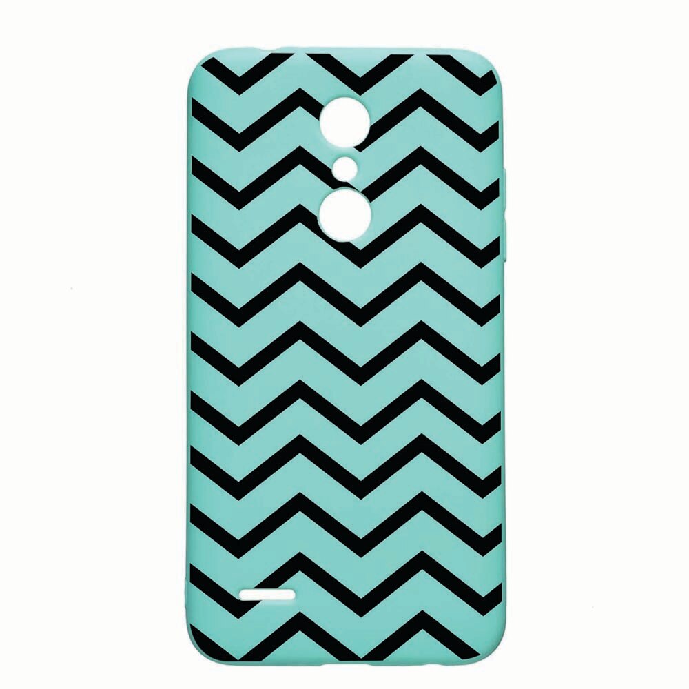 Husa LG K11 / K11 Plus / K10 2018, Zebra Line, rezistenta la uzura, anti-alunecare, din silicon Premium, Mint, M52