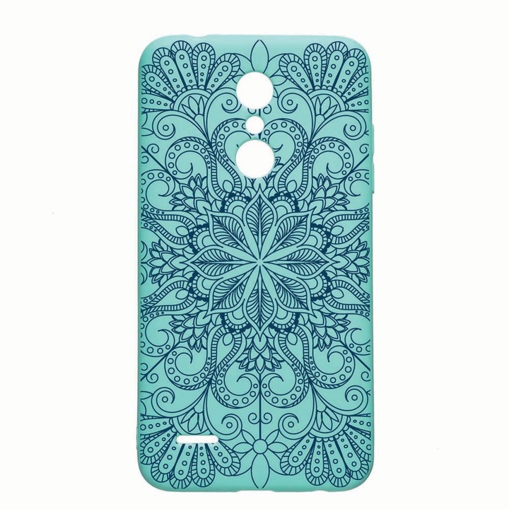 Husa LG K11 / K11 Plus / K10 2018, Non Figurative, rezistenta la uzura, anti-alunecare, din silicon Premium, Mint, M96