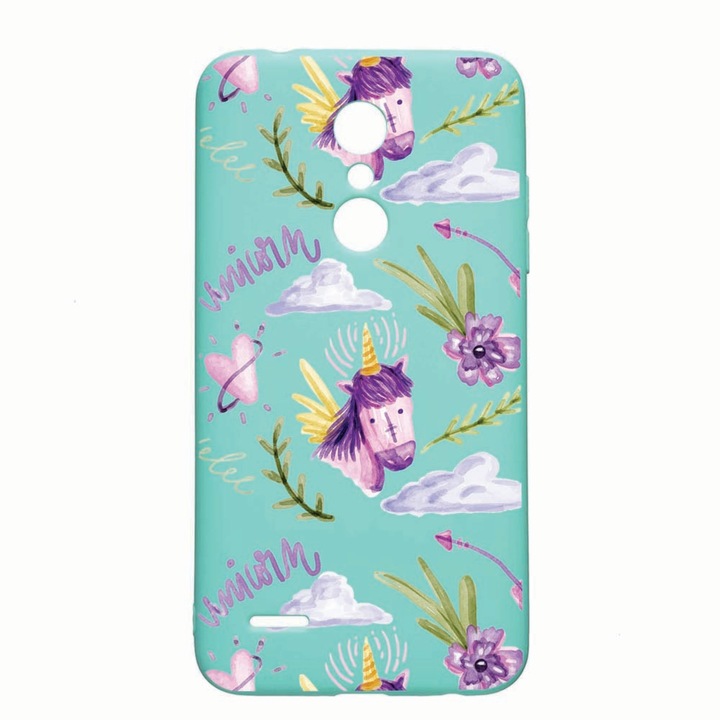 LG K11 / K11 Plus / K10 2018 Unicorn Pattern Устойчив на износване противоплъзгащ премиум силиконов калъф Mint M89