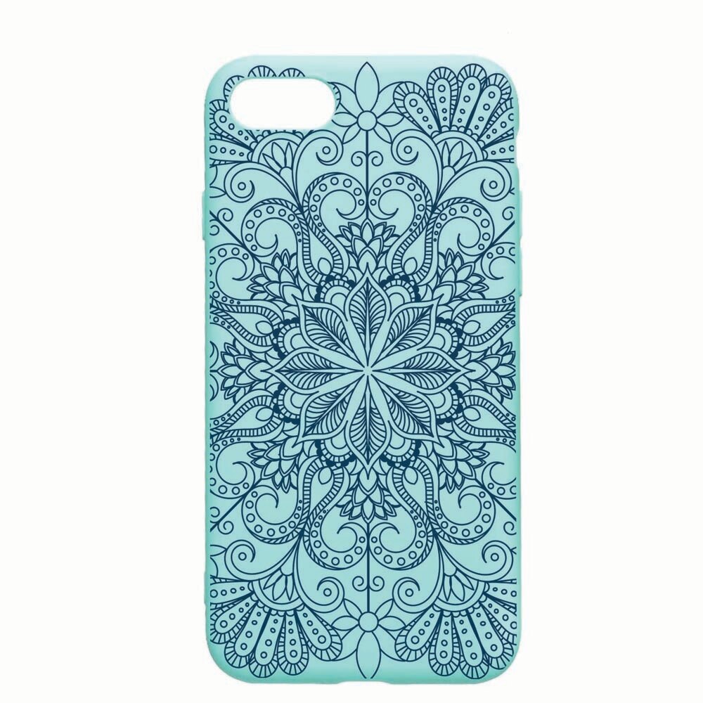 Husa Apple iPhone SE 2 / iPhone 7 / iPhone 8, Non Figurative, rezistenta la uzura, anti-alunecare, din silicon Premium, Mint, M96