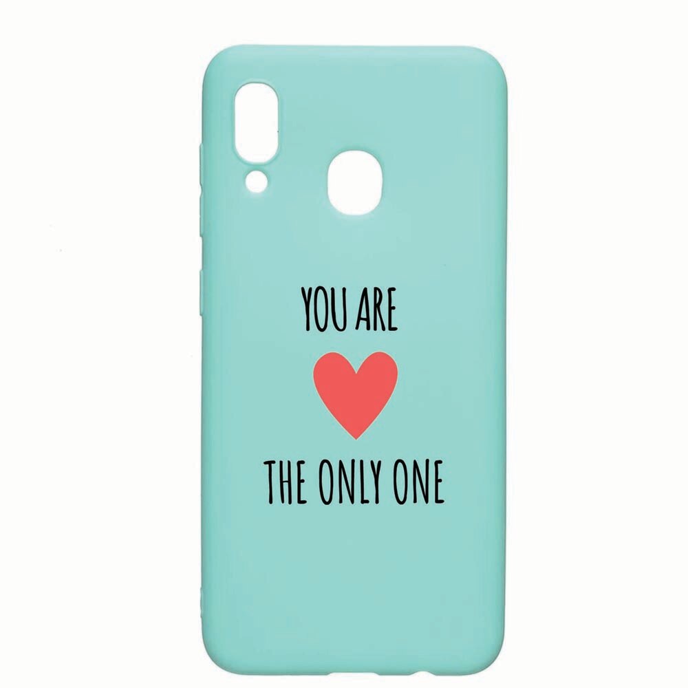 Husa Samsung Galaxy A30 / Galaxy A20, You Are The Only One, rezistenta la uzura, anti-alunecare, din silicon Premium, Mint, M114