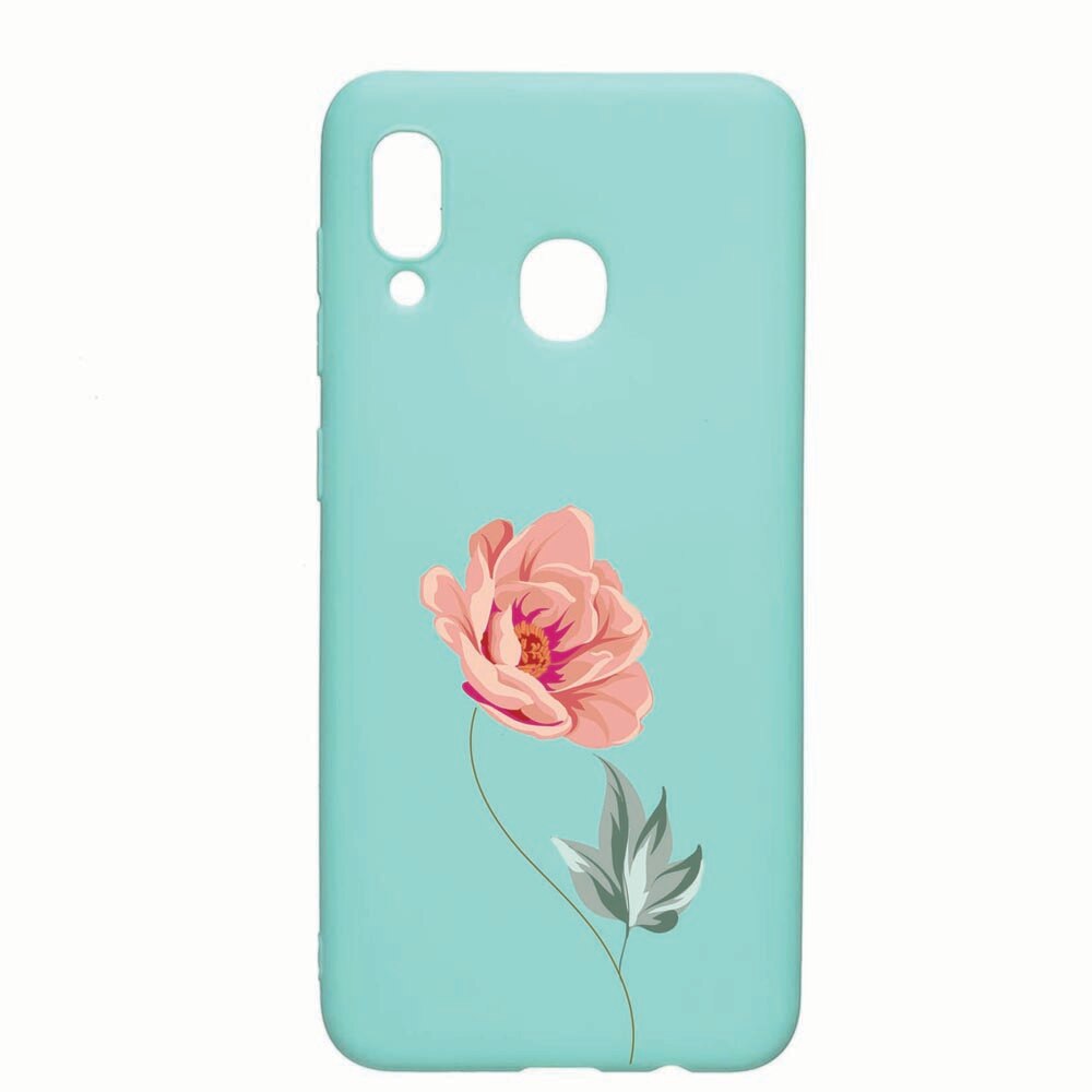 Husa Samsung Galaxy A30 / Galaxy A20, Rose, rezistenta la uzura, anti-alunecare, din silicon Premium, Mint, M127