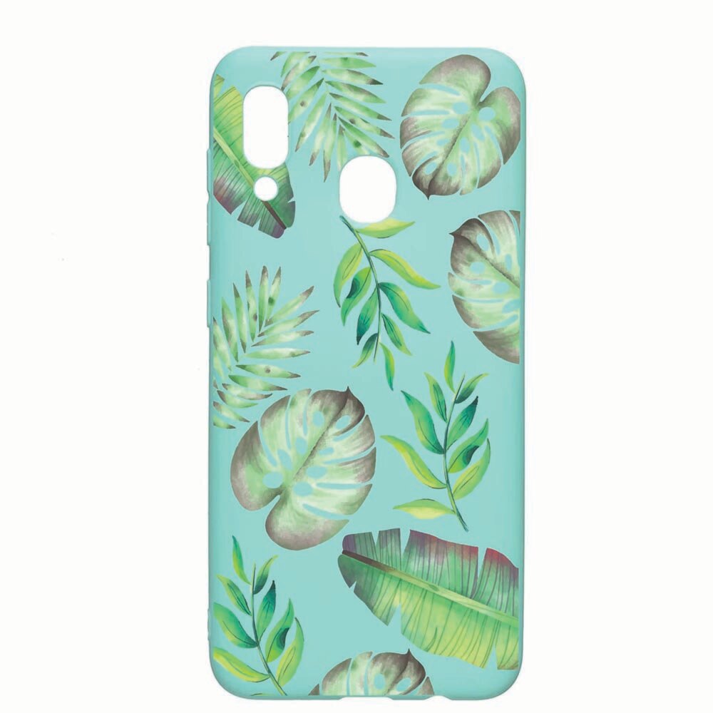 Husa Samsung Galaxy A30 / Galaxy A20, Tropical, rezistenta la uzura, anti-alunecare, din silicon Premium, Mint, M150