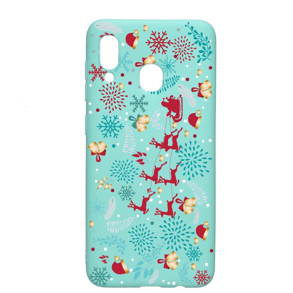 Husa Samsung Galaxy A30 / Galaxy A20, Umbrella, rezistenta la uzura, anti-alunecare, din silicon Premium, Mint, M159