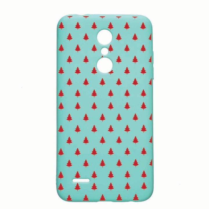 LG K11 / K11 Plus / K10 2018, Коледен, устойчив на износване, противоплъзгащ се, премиум силиконов калъф, Mint, M174