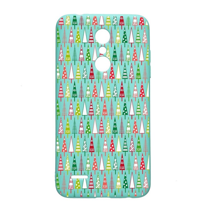 LG K11 / K11 Plus / K10 2018, Коледно дърво, устойчив на износване, противоплъзгащ се, премиум силиконов калъф, Mint, M340
