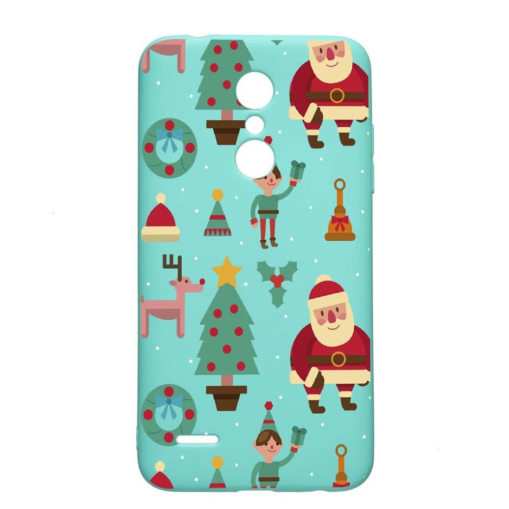 Husa LG K11 / K11 Plus / K10 2018, Xmas, rezistenta la uzura, anti-alunecare, din silicon Premium, Mint, M320