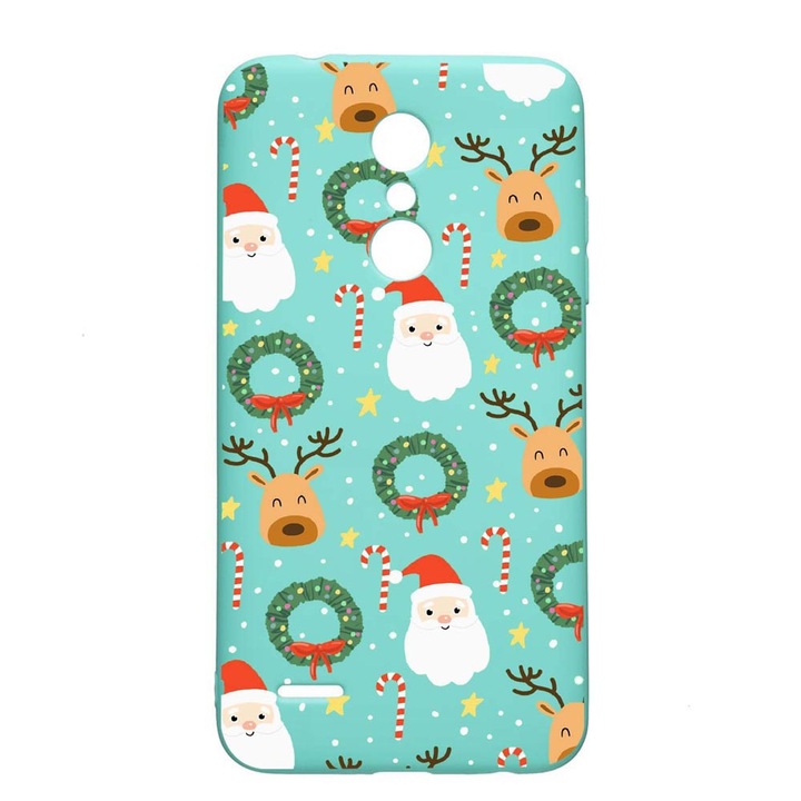 LG K11 / K11 Plus / K10 2018, Happy, устойчив на износване, противоплъзгащ, премиум силиконов калъф, Mint, M350