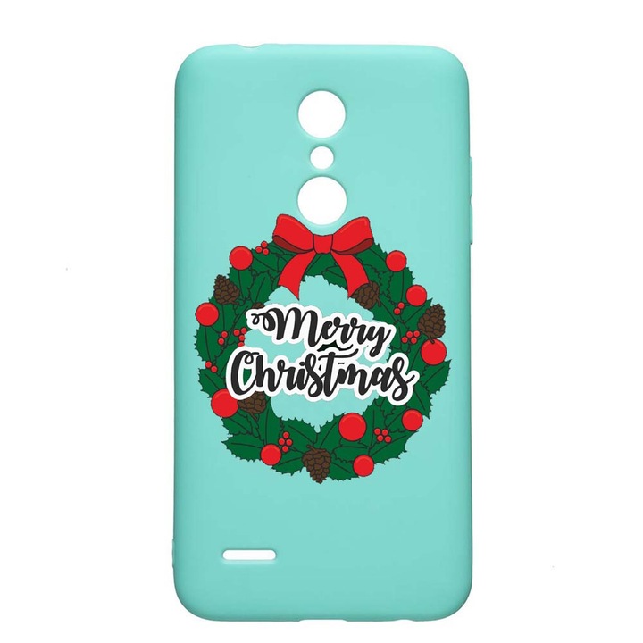 LG K11 / K11 Plus / K10 2018 Merry Christmas Устойчив на износване противоплъзгащ премиум силиконов калъф Mint M346