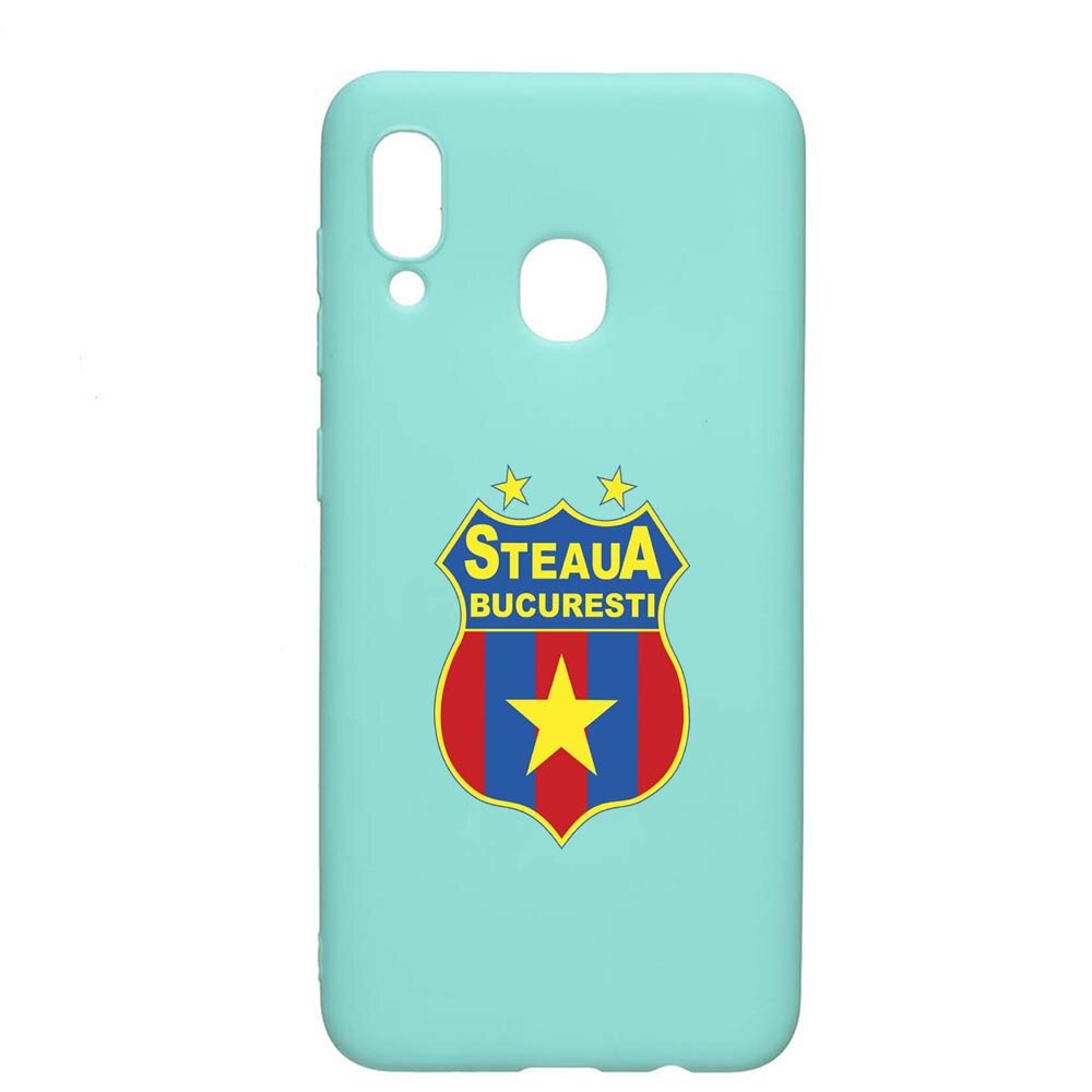 Husa Samsung Galaxy A30 / Galaxy A20, Football, Steaua, rezistenta la uzura, anti-alunecare, din silicon Premium, Mint, M230